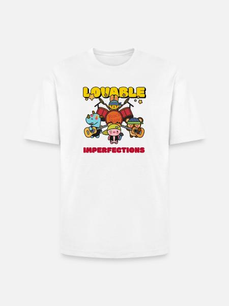 Lovable Imperfections Rock Band - Heavyweight Unisex T-Shirt HAMMER by Gildan - white