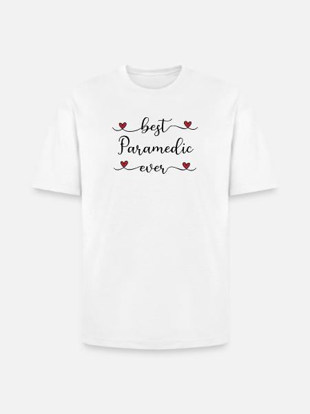 Best Paramedic ever - Heavyweight Unisex T-Shirt HAMMER by Gildan - white