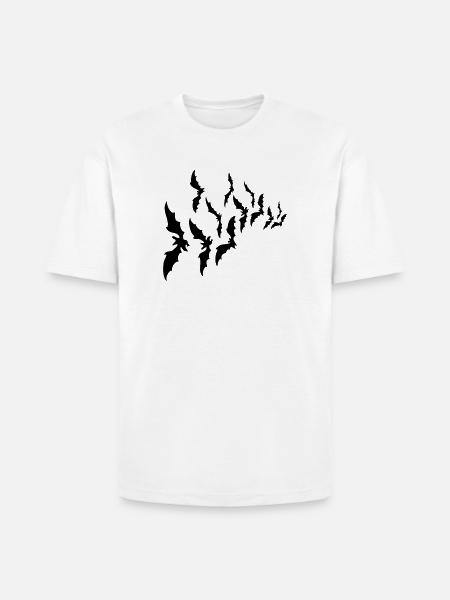 Bats - Heavyweight Unisex T-Shirt HAMMER by Gildan - white