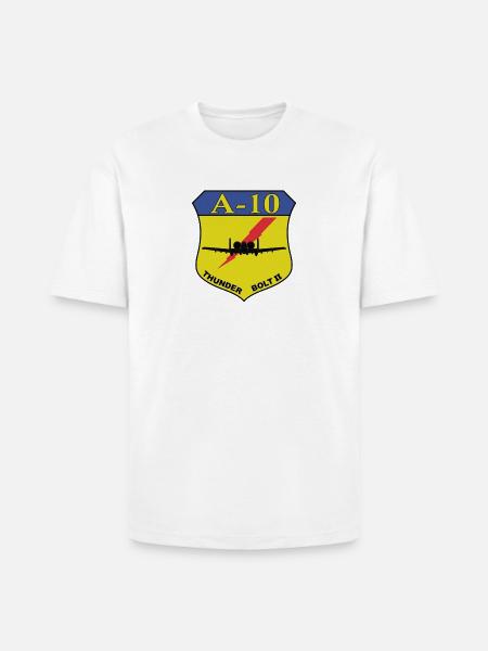 A-10 Thunderbolt II Shield - Heavyweight Unisex T-Shirt HAMMER by Gildan - white