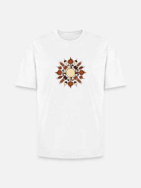Radial Pumpkin Harvest - Heavyweight Unisex T-Shirt HAMMER by Gildan - white