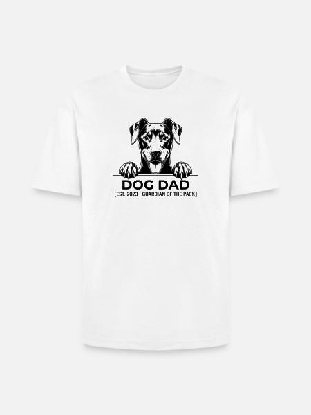 Dog Dad Guardian Tee - Heavyweight Unisex T-Shirt HAMMER by Gildan - white