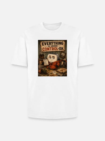 Everything Under Controlish - Heavyweight Unisex T-Shirt HAMMER by Gildan - white