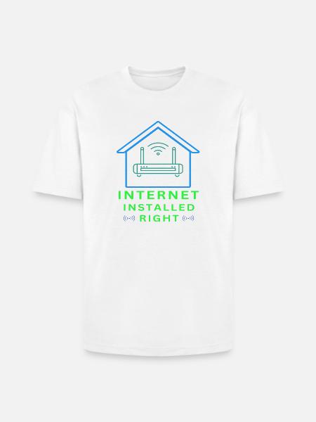 Internet_Installed_Right-_sized - Heavyweight Unisex T-Shirt HAMMER by Gildan - white