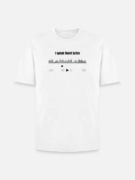  I Speak Fluent Lyrics  - Heavyweight Unisex T-Shirt HAMMER by Gildan - white
