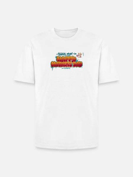 Graffiti Happy Mother's Day Splash - Heavyweight Unisex T-Shirt HAMMER by Gildan - white