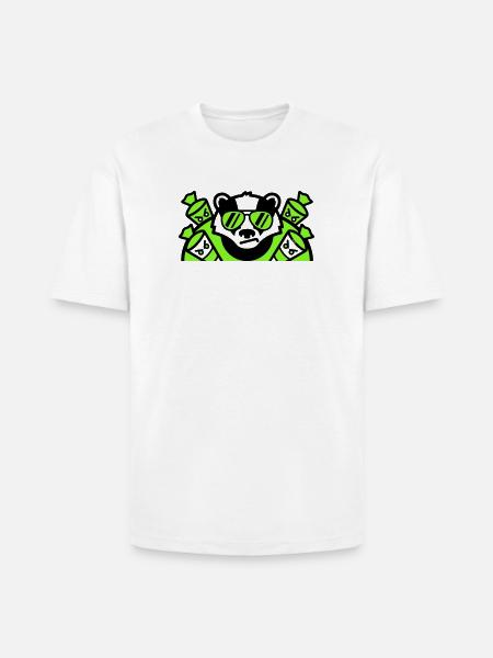 Badger Candy Cones Crest - Heavyweight Unisex T-Shirt HAMMER by Gildan - white