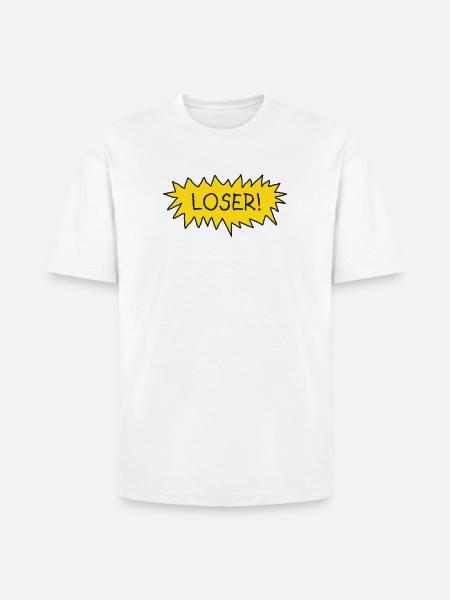 Loser! - Heavyweight Unisex T-Shirt HAMMER by Gildan - white