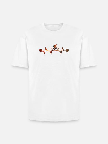 Pulse Ride Heartbeat Gradient - Heavyweight Unisex T-Shirt HAMMER by Gildan - white