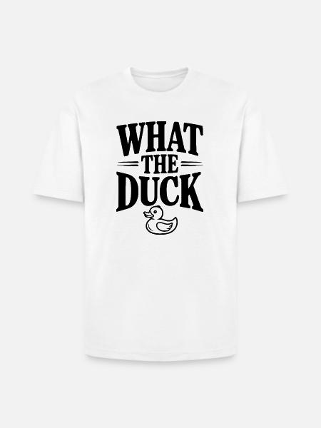 What The Duck - Heavyweight Unisex T-Shirt HAMMER by Gildan - white