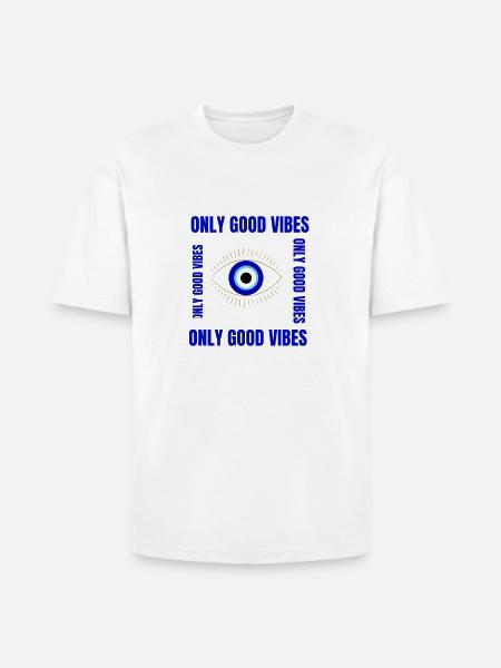 beautiful blue eyes - Heavyweight Unisex T-Shirt HAMMER by Gildan - white