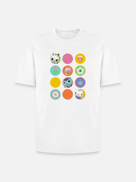 Gabbys Dollhouse Gabbys Friends & Colorful Symbols - Heavyweight Unisex T-Shirt HAMMER by Gildan - white