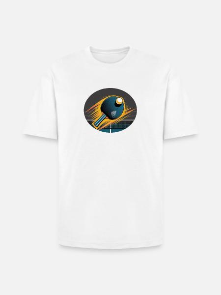 Table Tennis Velocity Burst - Heavyweight Unisex T-Shirt HAMMER by Gildan - white