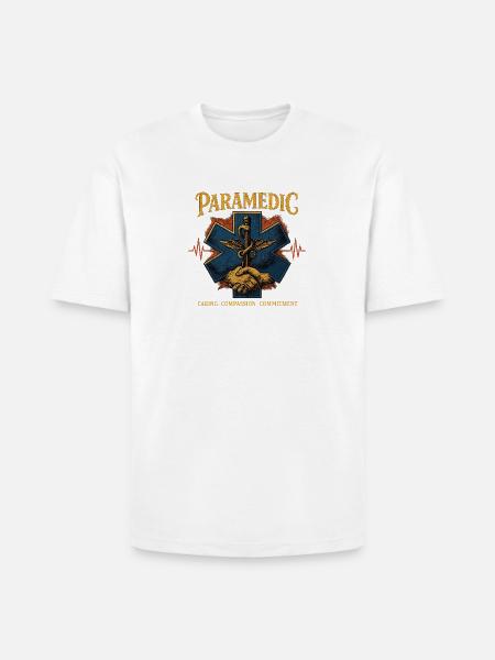Paramedic  - Heavyweight Unisex T-Shirt HAMMER by Gildan - white