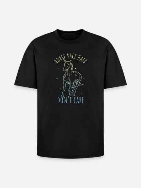 Horse Design - Heavyweight Unisex T-Shirt HAMMER by Gildan - black