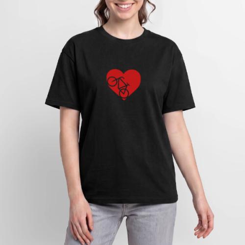 heart_bicycle_cutout - Heavyweight Unisex T-Shirt HAMMER by Gildan