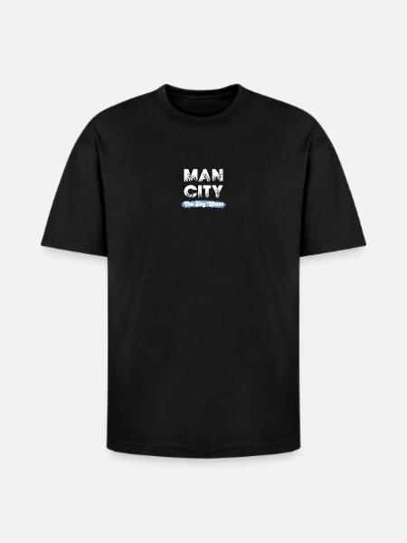 man_city - The Sky Blues - Heavyweight Unisex T-Shirt HAMMER by Gildan - black