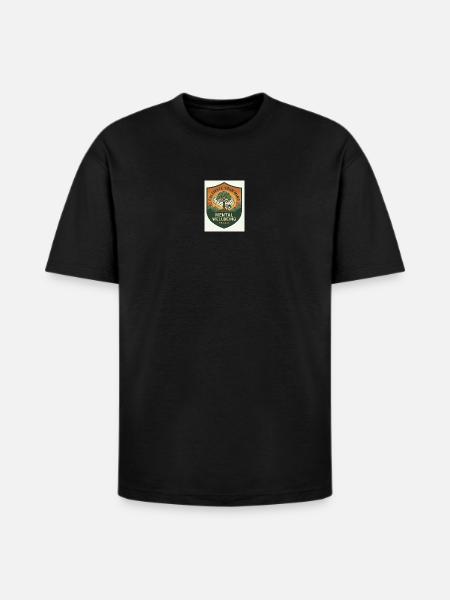 Mind Growth Shield Patch - Heavyweight Unisex T-Shirt HAMMER by Gildan - black