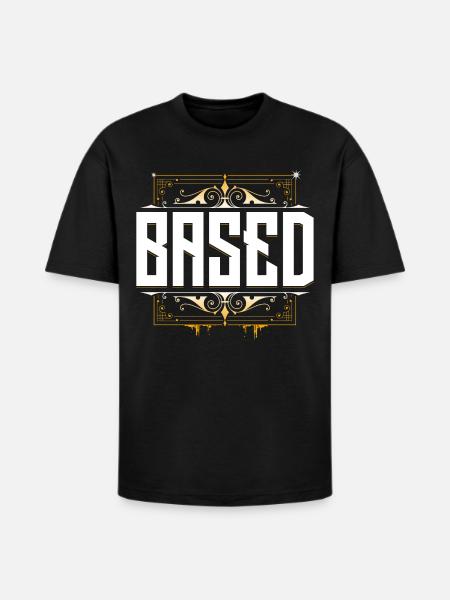 Based - KekW - Omegalul - Twitch - Heavyweight Unisex T-Shirt HAMMER by Gildan - black