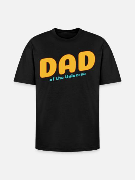 Dad of the Universe - Heavyweight Unisex T-Shirt HAMMER by Gildan - black
