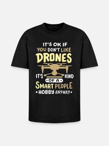 Drones Quadcopter RC Drone Pilot - Heavyweight Unisex T-Shirt HAMMER by Gildan - black