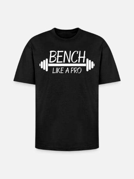 Bench Like A Pro - Heavyweight Unisex T-Shirt HAMMER by Gildan - black