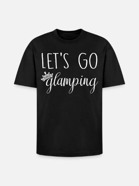 Let's Go Glamping - Heavyweight Unisex T-Shirt HAMMER by Gildan - black