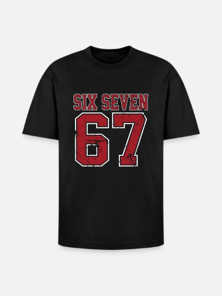 67 - Six Seven SixSeven 6-7 - Heavyweight Unisex T-Shirt HAMMER by Gildan - black