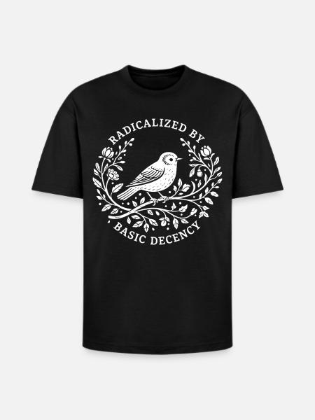 Radicalized by Basic Decency - Heavyweight Unisex T-Shirt HAMMER by Gildan - black