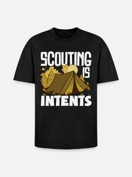 Scouting Is Itents Funny Scout - Heavyweight Unisex T-Shirt HAMMER by Gildan - black