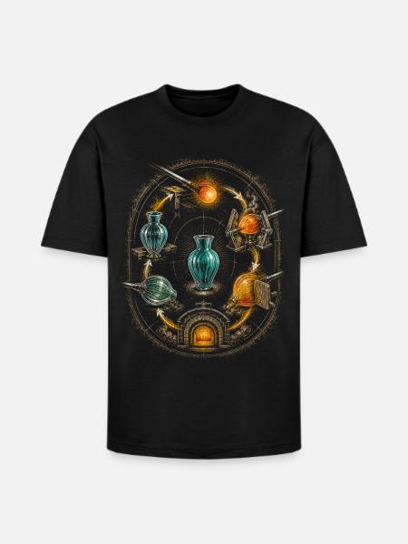 Glass Blowing - Heavyweight Unisex T-Shirt HAMMER by Gildan - black