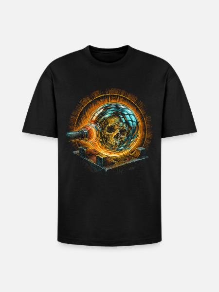Glass Blowing - Heavyweight Unisex T-Shirt HAMMER by Gildan - black