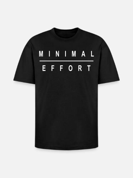 MINIMAL EFFORT - Heavyweight Unisex T-Shirt HAMMER by Gildan - black