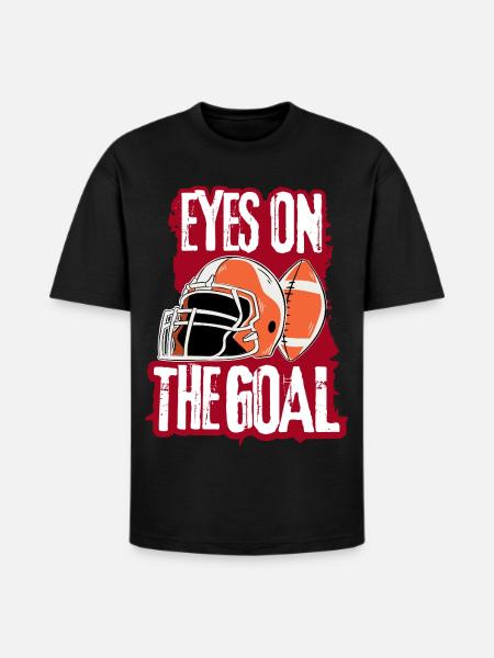 American Football T-Shirt - Heavyweight Unisex T-Shirt HAMMER by Gildan - black