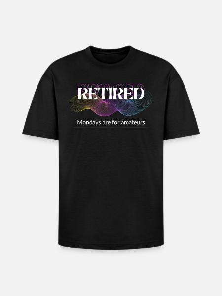 Unique Retirement Gift - Heavyweight Unisex T-Shirt HAMMER by Gildan - black
