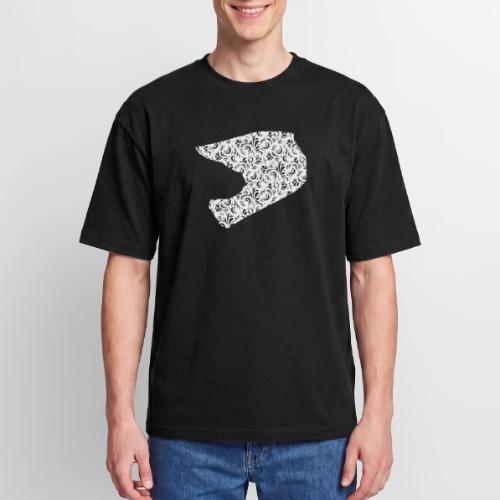 Floral Helmet - Heavyweight Unisex T-Shirt HAMMER by Gildan