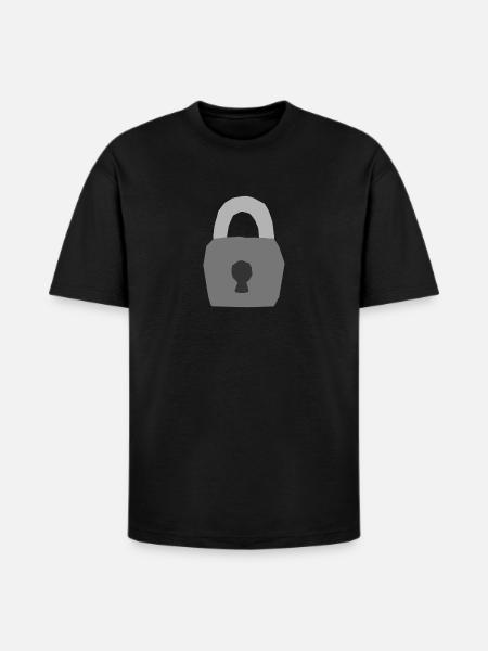 Lock - Heavyweight Unisex T-Shirt HAMMER by Gildan - black