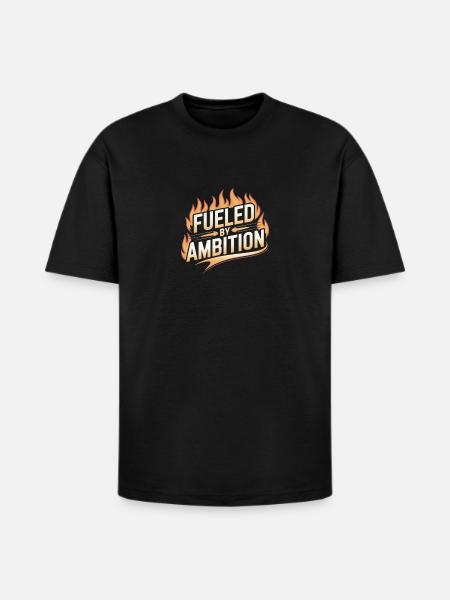Fueled by Ambition Flame - Heavyweight Unisex T-Shirt HAMMER by Gildan - black