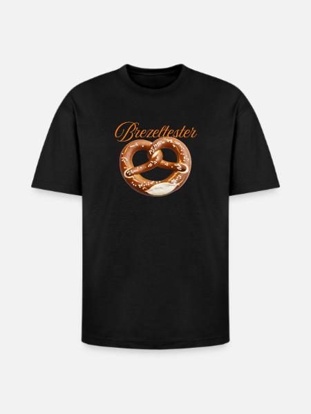 Traditional Bavarian Pretzel Design - Heavyweight Unisex T-Shirt HAMMER by Gildan - black