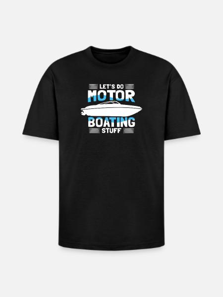 Motor Boating Stuff Motorboat - Heavyweight Unisex T-Shirt HAMMER by Gildan - black