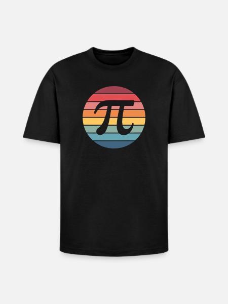 Retro Sunset Pi Emblem - Heavyweight Unisex T-Shirt HAMMER by Gildan - black