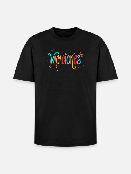 Vacaciones Rainbow Handletter - Heavyweight Unisex T-Shirt HAMMER by Gildan - black