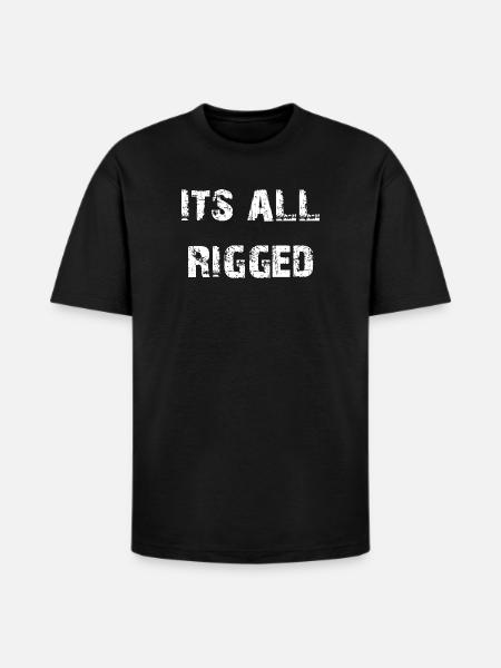 It's All Rigged - Heavyweight Unisex T-Shirt HAMMER by Gildan - black