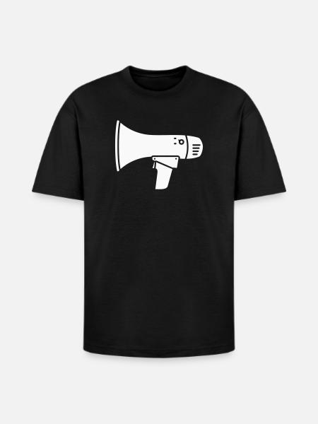 Megaphone Protest Internet Shout - Heavyweight Unisex T-Shirt HAMMER by Gildan - black