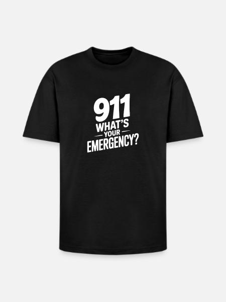 911 What's Your Emergency? - Heavyweight Unisex T-Shirt HAMMER by Gildan - black