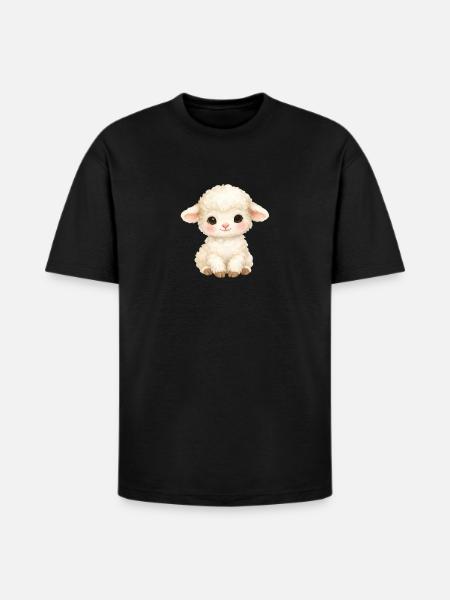 Pastel Lamb - Heavyweight Unisex T-Shirt HAMMER by Gildan - black