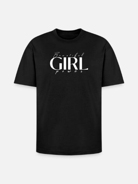 Beautiful Girl Power - Heavyweight Unisex T-Shirt HAMMER by Gildan - black