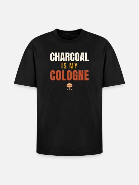 Charcoal Is My Cologne BBQ - Heavyweight Unisex T-Shirt HAMMER by Gildan - black