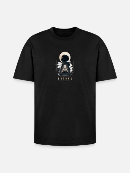 Future Stairway Vision - Heavyweight Unisex T-Shirt HAMMER by Gildan - black