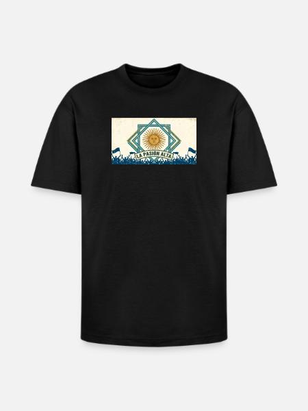 La Pasión Alta Sunburst Emblem - Heavyweight Unisex T-Shirt HAMMER by Gildan - black
